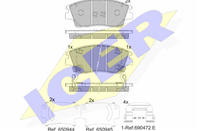 182277_колодки дисковые передние!\ Hyundai Tucson/ix35 15>