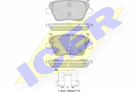 182318_колодки дисковые задние.!\ KIA Soul 1.6i/CRDi 09>