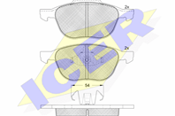 Колодки торм. дисковые ford focus ii iii kuga