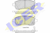 181881-208_колодки дисковые передние!\ Mazda 2 1.3/1.4MZR-CD 07>