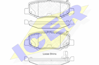 Колодки тормозные дисковые задние 181909 от компании ICER