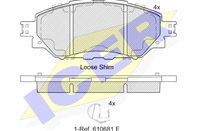 182252_колодки дисковые передние!\ Toyota Hilux VIII 15>