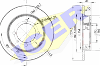 78BD2940-2_диск тормозной задний!\ Mitsubishi Carisma 1.6-1.9D 95>