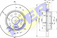 78BD5614-2_диск тормозной передний!\ Audi A3, Skoda Octavia, VW Golf 1.4-2.0TDi 03>