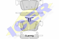 Колодки тормозные дисковые ICER