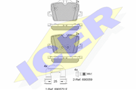182363_колодки дисковые передние!\ BMW F10/F11 3.0i/2.0D 10>