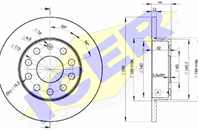 78BD5310-2_диск тормозной задний!\ Audi A3, Skoda Octavia, VW Touran 1.4-2.0TDi 03>