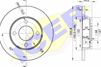 78BD3632-2_диск тормозной передний!\ Audi 80/90/100 1.6-2.0D 86-91