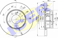 78BD4839-1_диск тормозной передний!\ BMW E39 2.0-3.5 M47-M62 95>