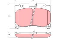 Колодки тормозные дисковые TOYOTA CELICA 1994 - 1999  SOARER 1990 - 20