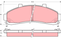Колодки передние ford explorer (u2) 4.0  4.9  mazda b-serie (uf) 2.5d gdb4010