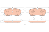 Колодки тормозные дисковые передние GDB4604 от фирмы TRW
