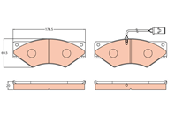 Дисковые тормозные колодки  комплект Дисковые тормозные колодки  комплект
