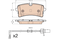 Колодки тормозные зад. AUDI S8 Quattro 02/12gt  торм. сист.TRW