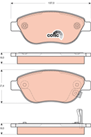 GDB1701_ 859 21 !колодки дисковые п. Opel Corsa 1
