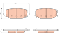Колодки тормозные дисковые Колодки тормозные дисковые