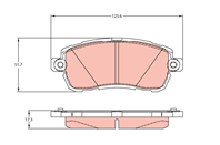 Klocek hamulcowy kpl. przod ford ka+ 1.2 06.16-