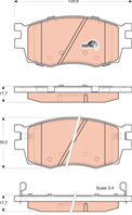 GDB3420_ 1208 02 !колодки дисковые п. KIA Rio 1.4