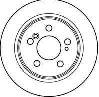DF2563_диск тормозной задний!MB W202/W203/W210 2.0-3.0TD 85&gt