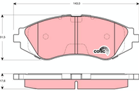 GDB3265_=13.0460-5994.2 [96281937] !колодки дисковые п. Daewoo Nubira 1.6/2.0/L
