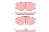 TRW GDB3273 Колодки торм пер с датч MAXIMA QX 00-&gt