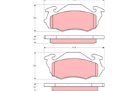 Колодки торм.пер.