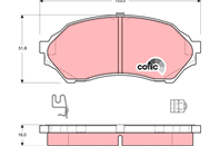 Trw комплект тормозных колодок  дисковый тормоз