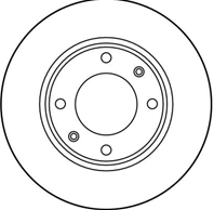 [df1221] trw диск тормозной передний  комплект из 2-х шт