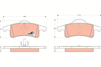 GDB4127_=758 00=FDB1524 [05011970AA] !колодки дисковые з. Jeep Grand Cherokee 4