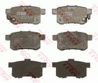 TRW GDB3482 Колодки тормозные HONDA ACCORD 2.0-2.4 МКПП 08- задние