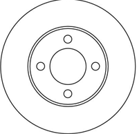 DF1521_диск тормозной передний! Audi 80/90/100 1.6-2.0D 86-91