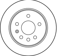 [df1613] trw диск тормозной задний  комплект 2 шт.