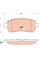 TRW GDB1893 Колодки тормозные FORD FIESTA 08- передние