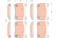 Колодки тормозные дисковые задние GDB3504 от компании TRW