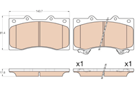Колодки передние