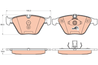 Колодки BMW 1 купе (E82) M 2011/04-2012/06