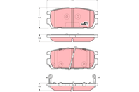 GDB3296_=877 02=FDB1841 [58302H1A00] !колодки дисковые з. Hyundai Terracan HP 2