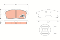 Колодки торм.пер. Колодки торм.пер.