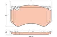 Колодки тормозные MERCEDES C218/W212/W222 63 AMG передние