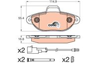 Дисковые тормозные колодки  комплект