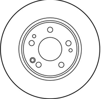 [DF1585] TRW Диск тормозной передний  комплект из 2-х шт.