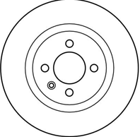DF2631_диск тормозной передний! VW Golf/Passat 1.