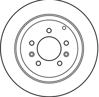DF4130 диск тормозной задний! Peugeot 607 3.0/2.0HDi/2.2HDi 99&gt