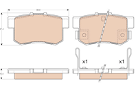 GDB3175_ 325 22 !колодки дисковые з. Honda CR-V 0