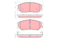 GDB3360_=1085 02=FDB1999 [581013BA02] !колодки дисковые п. Hyundai XG350 3.5i V