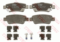 [gdb3446] trw колодки тормозные trw honda cr-v iii 07  задние [gdb3446] комплект на ось
