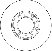 Диск тормозной MERCEDES T1/T2 207-510 77-96 передний D=280мм.
