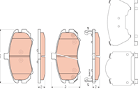 [GDB3431] TRW Колодки тормозные передние комплект на ось