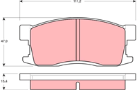 Тормозные колодки LUCAS GDB 3094