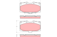 GDB3307_=599 12 [26296FA100] !колодки дисковые п. Subaru Impreza 1.6/2.0i 00&gt